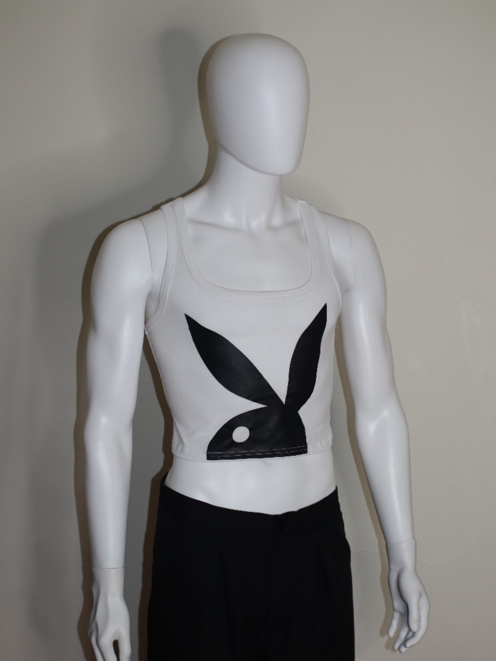 Y2K Playboy Graphic Crop Top